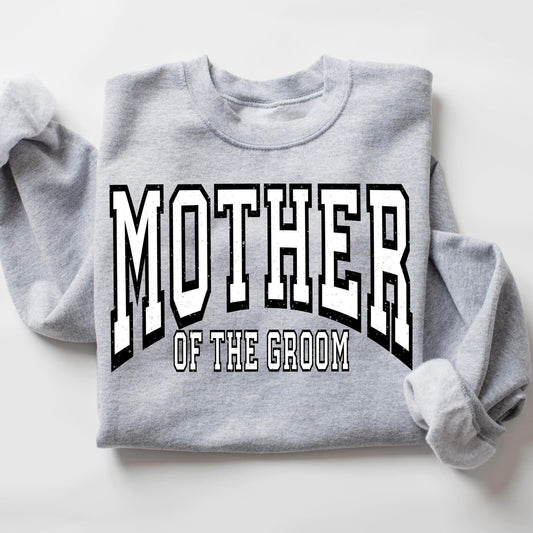 Mother of the Groom Varsity Wedding Party DTF Transfer