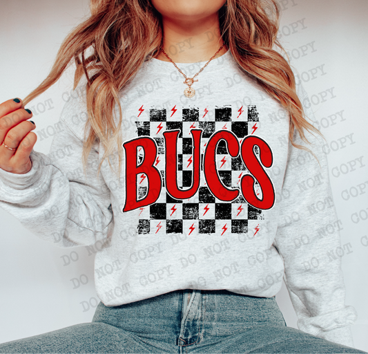 Bucs Checkered Retro Graphic Tee