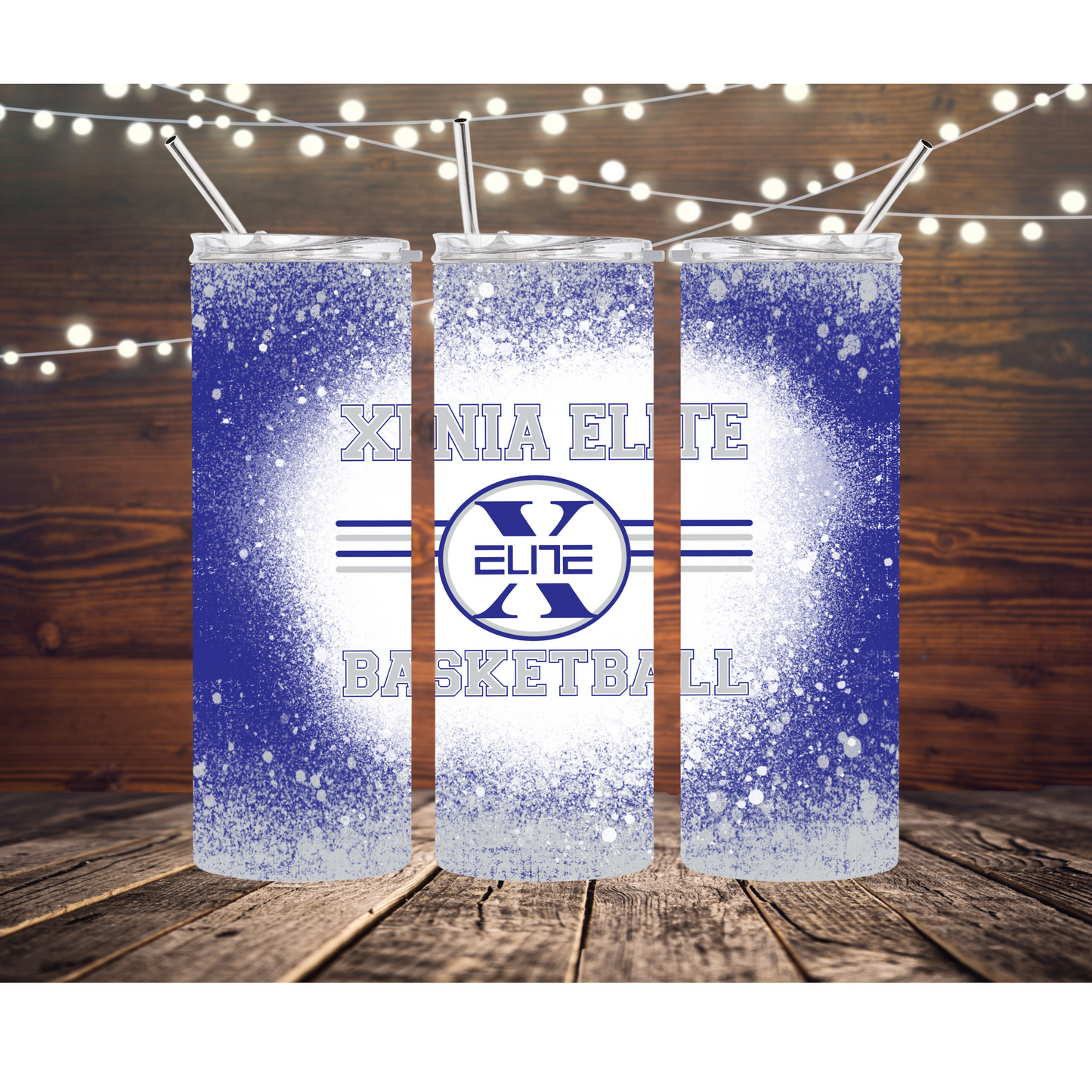 Xenia Elite Basketball Completed 20oz Skinny Tumbler