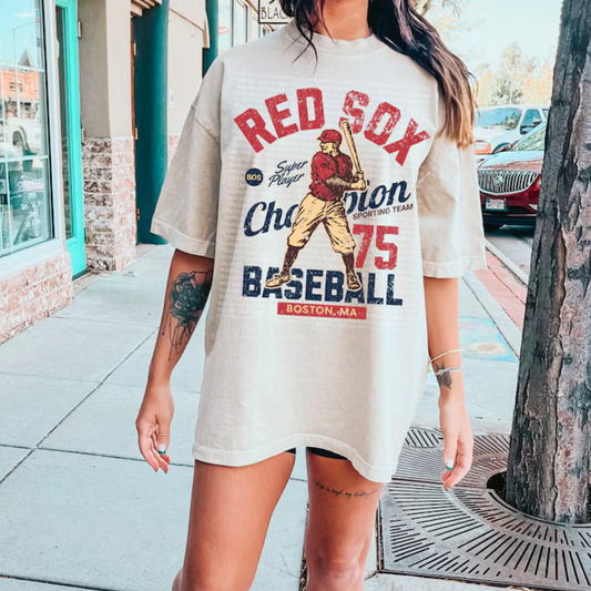 Red Sox Baseball DTF Transfer