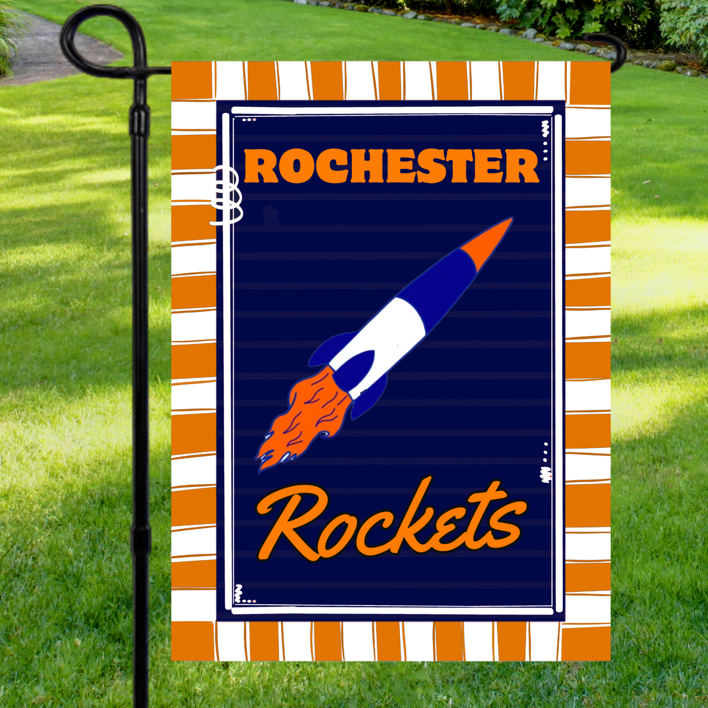 Rochester Rockets Garden Flag