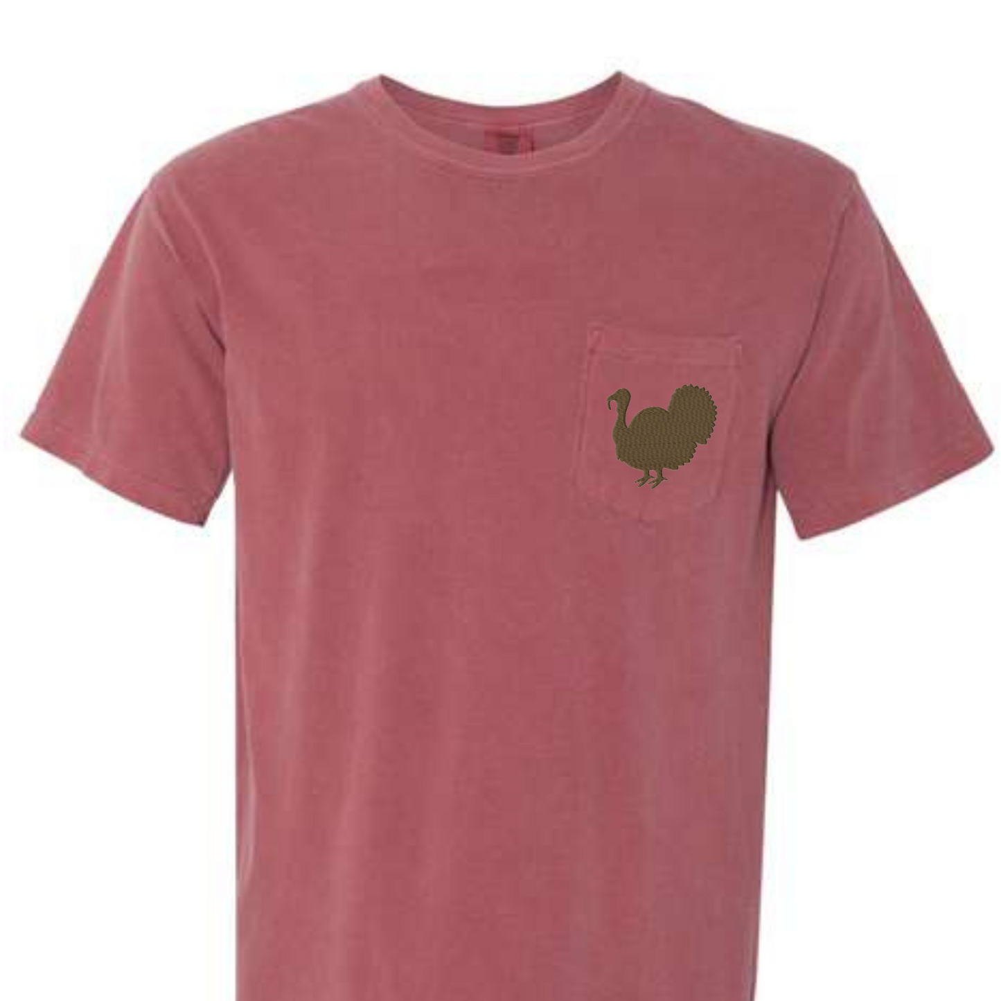 Turkey Comfort Color Embroidered Tee