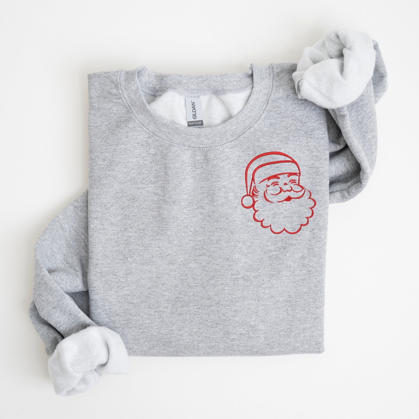 Santa Embroidered Sweatshirt