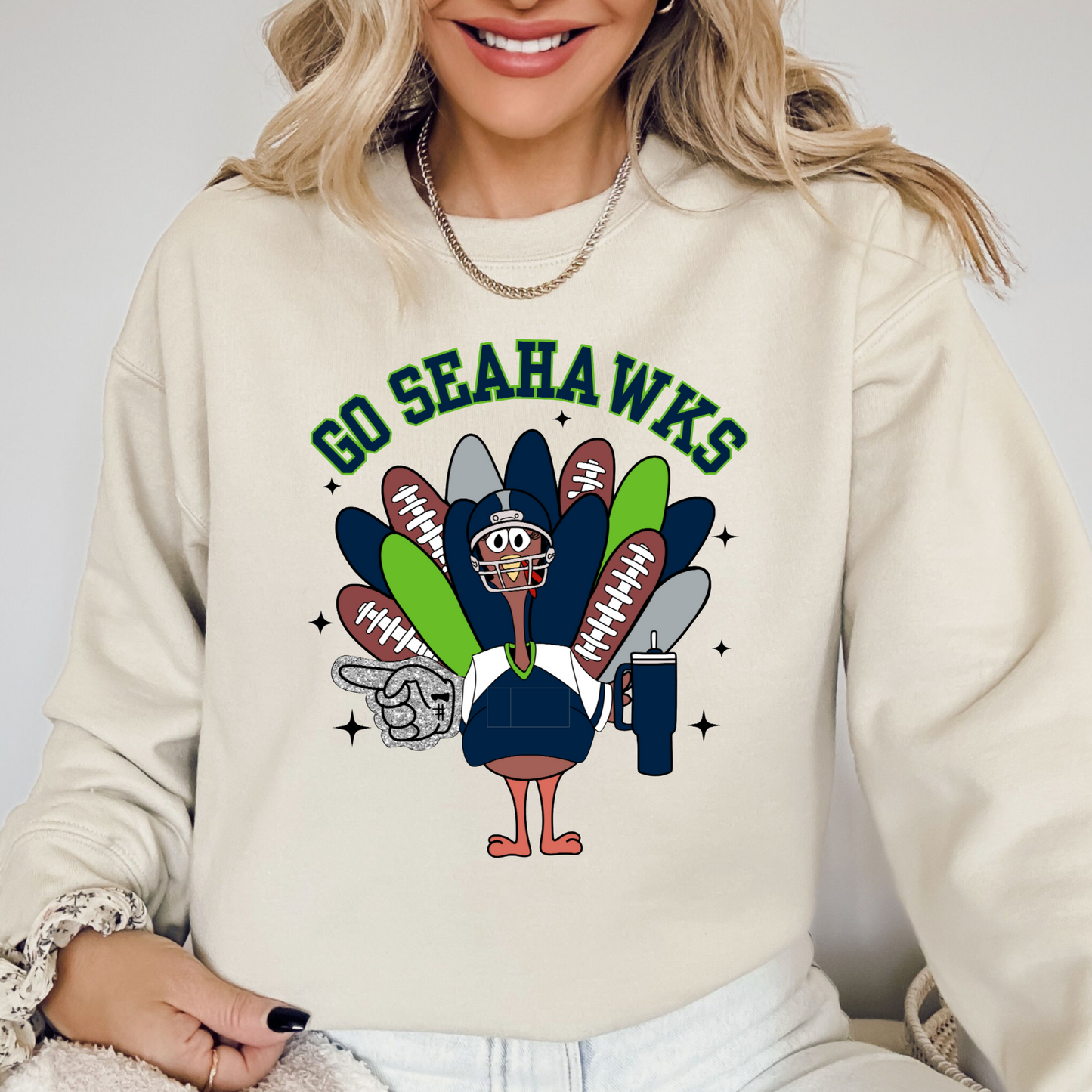 Seahawks Turkey DTF Transfer