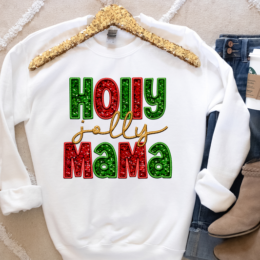 Holly Jolly Mama DTF Transfer