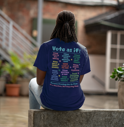 VOTE As If Equality Front and Back Graphic Tee