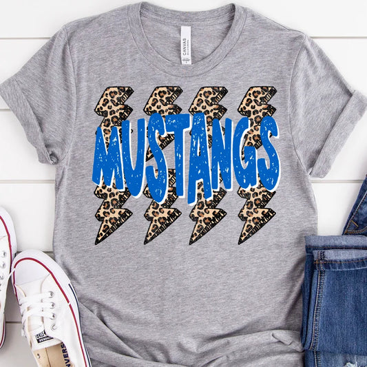 Mustangs Lightning Bolt Graphic Tee