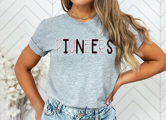 Pioneers Scribble Doodle Graphic Tee