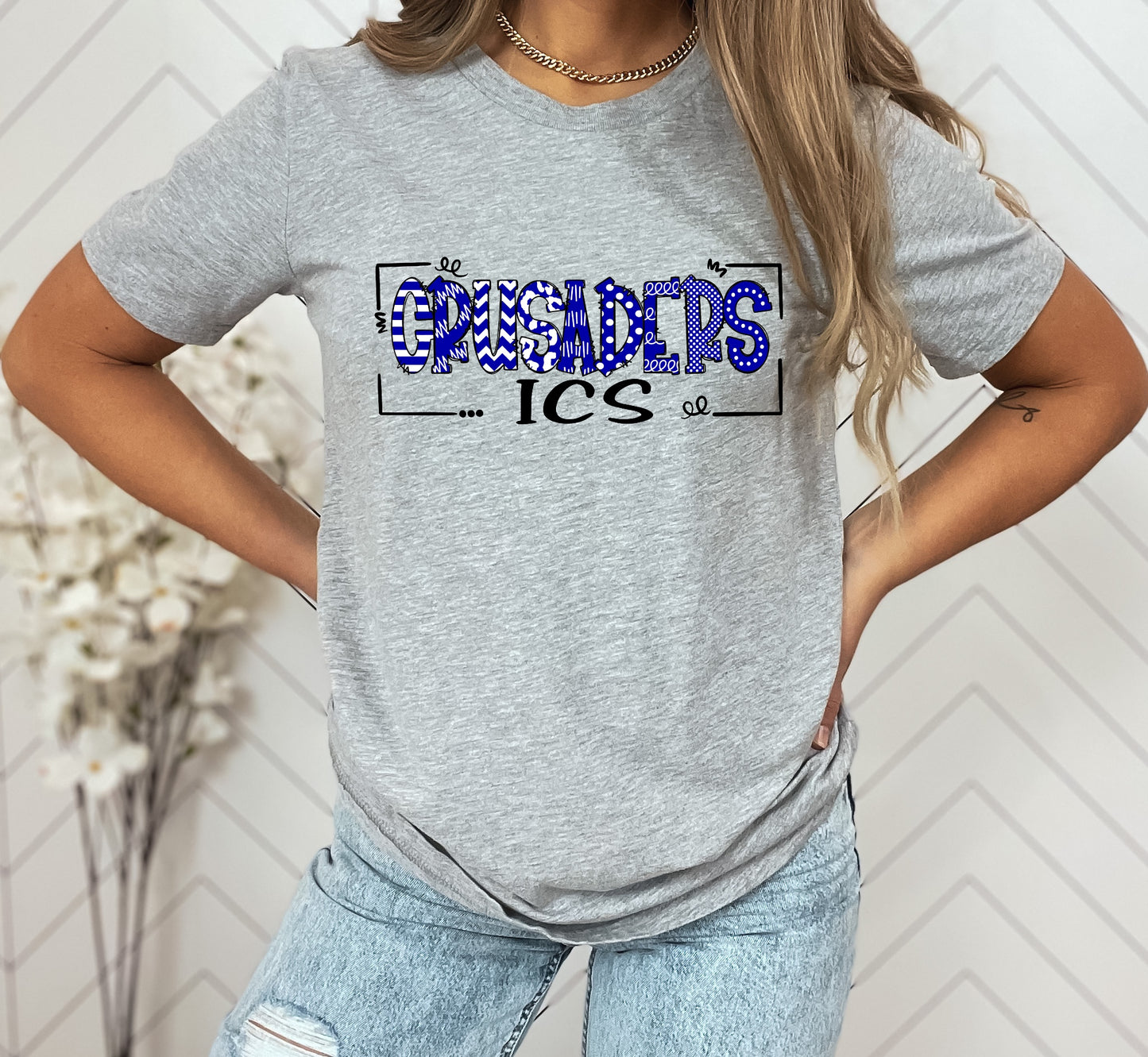 ICS Crusaders  Doodle Graphic Tee