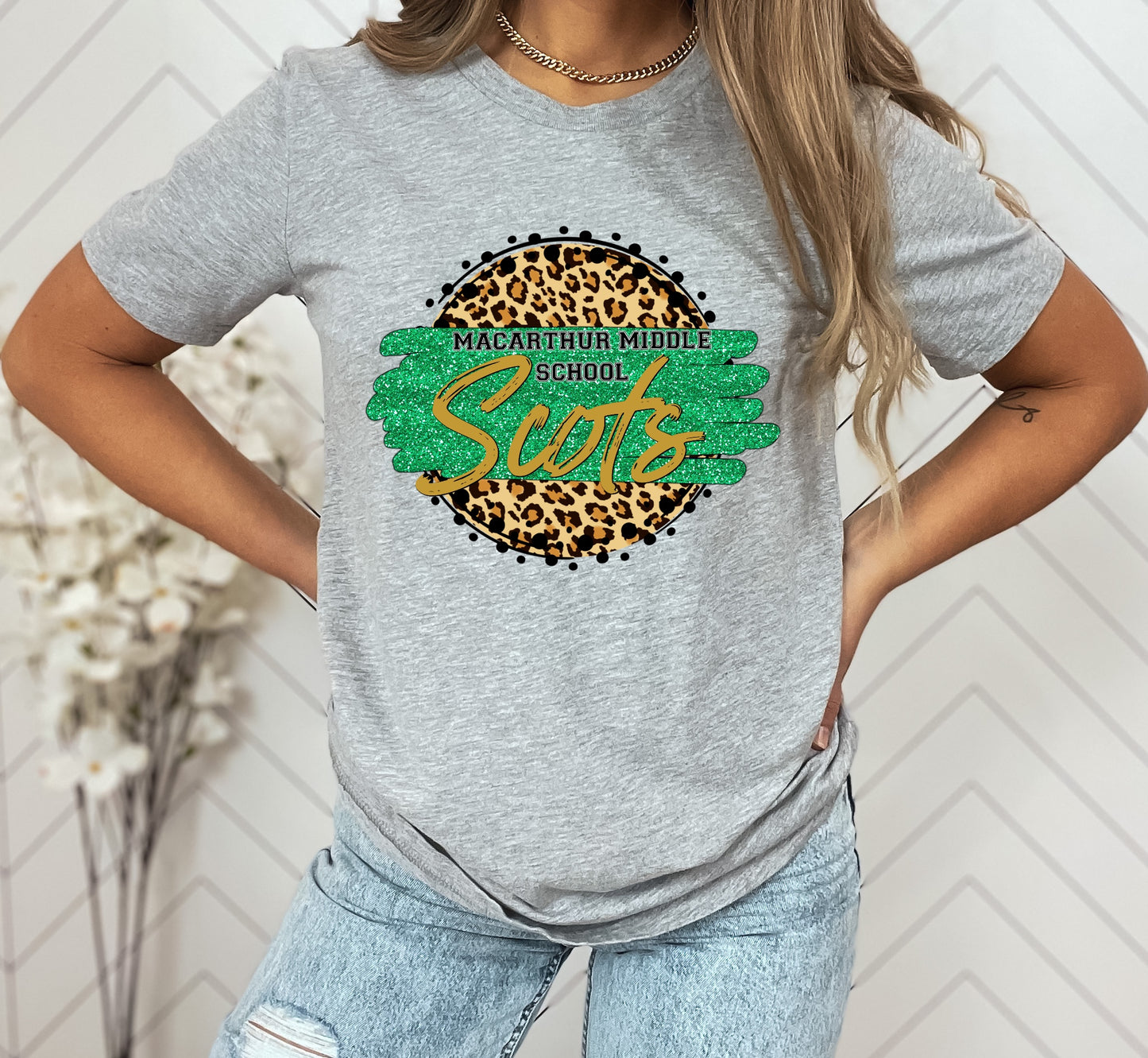 MacArthur Leopard Circle Graphic Tee