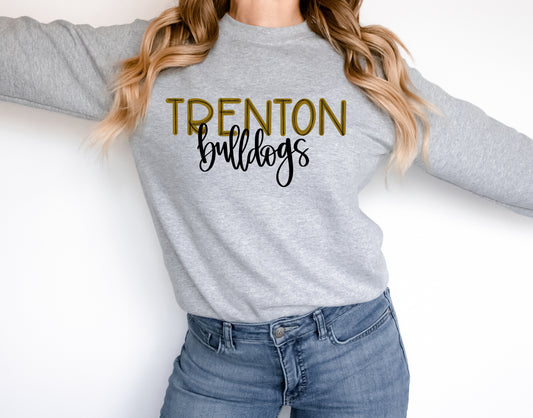 Trenton Bulldogs Scribble Doodle Graphic Tee