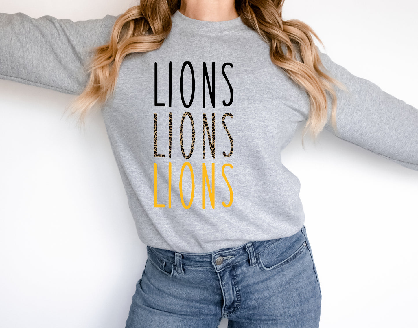 Lions Skinny Mascot Graphic Tee