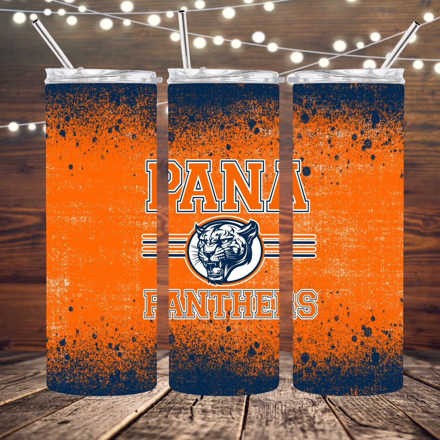 Pana Panthers Completed 20oz Skinny Tumbler