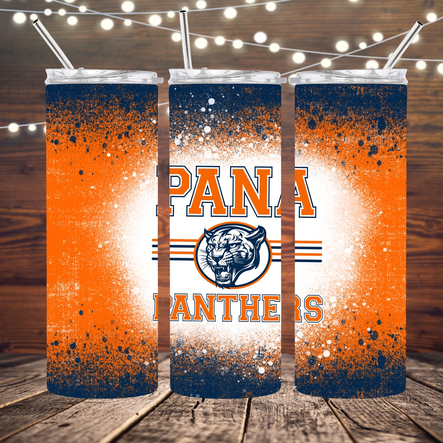 Pana Panthers Completed 20oz Skinny Tumbler