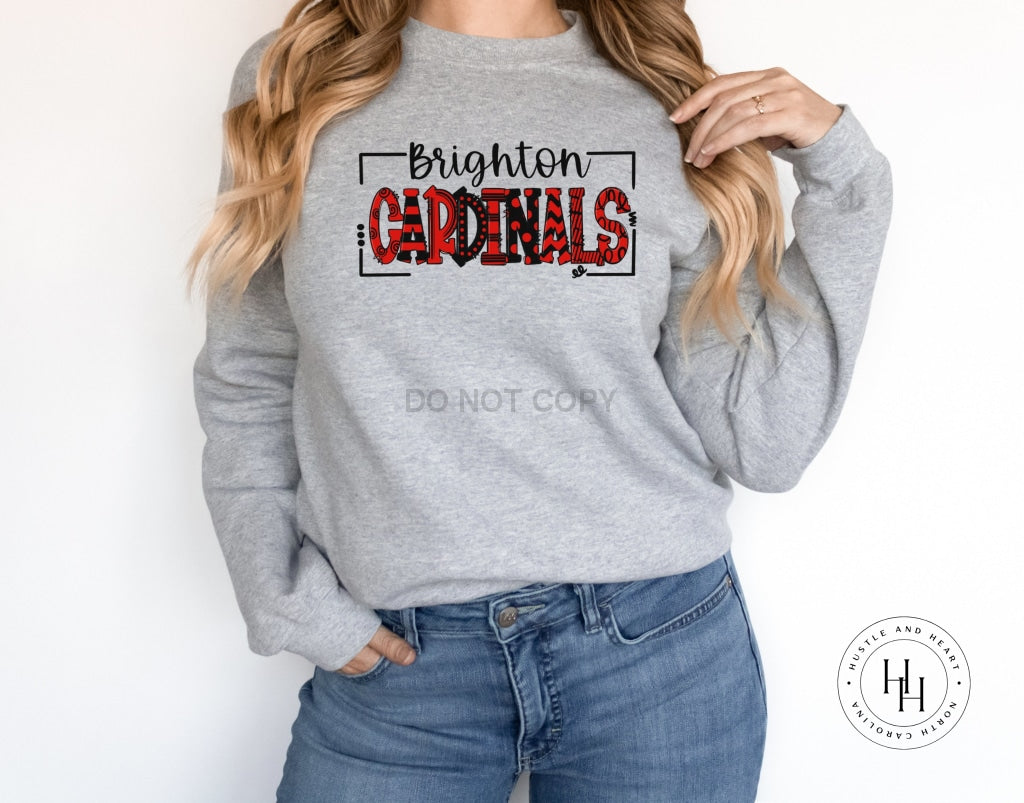 Brighton Cardinals Doodle Graphic Tee Unisex