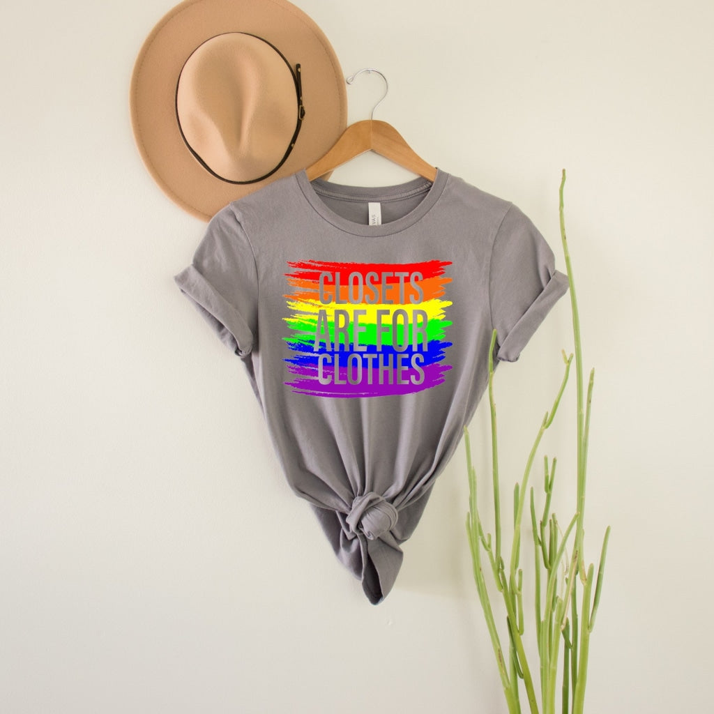 Closets Are For Clothes Pride Graphic Tee