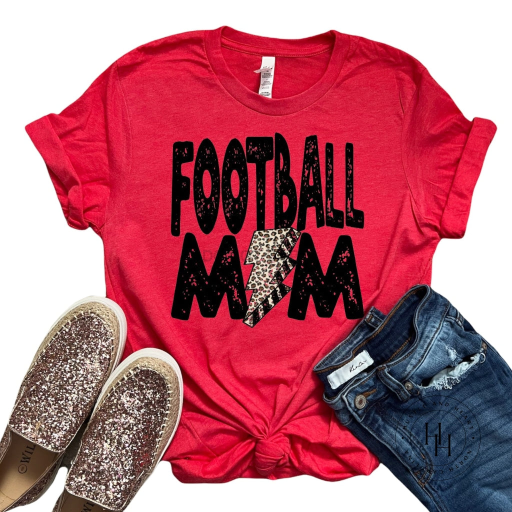 Football Mom Lightning Bolt Graphic Tee