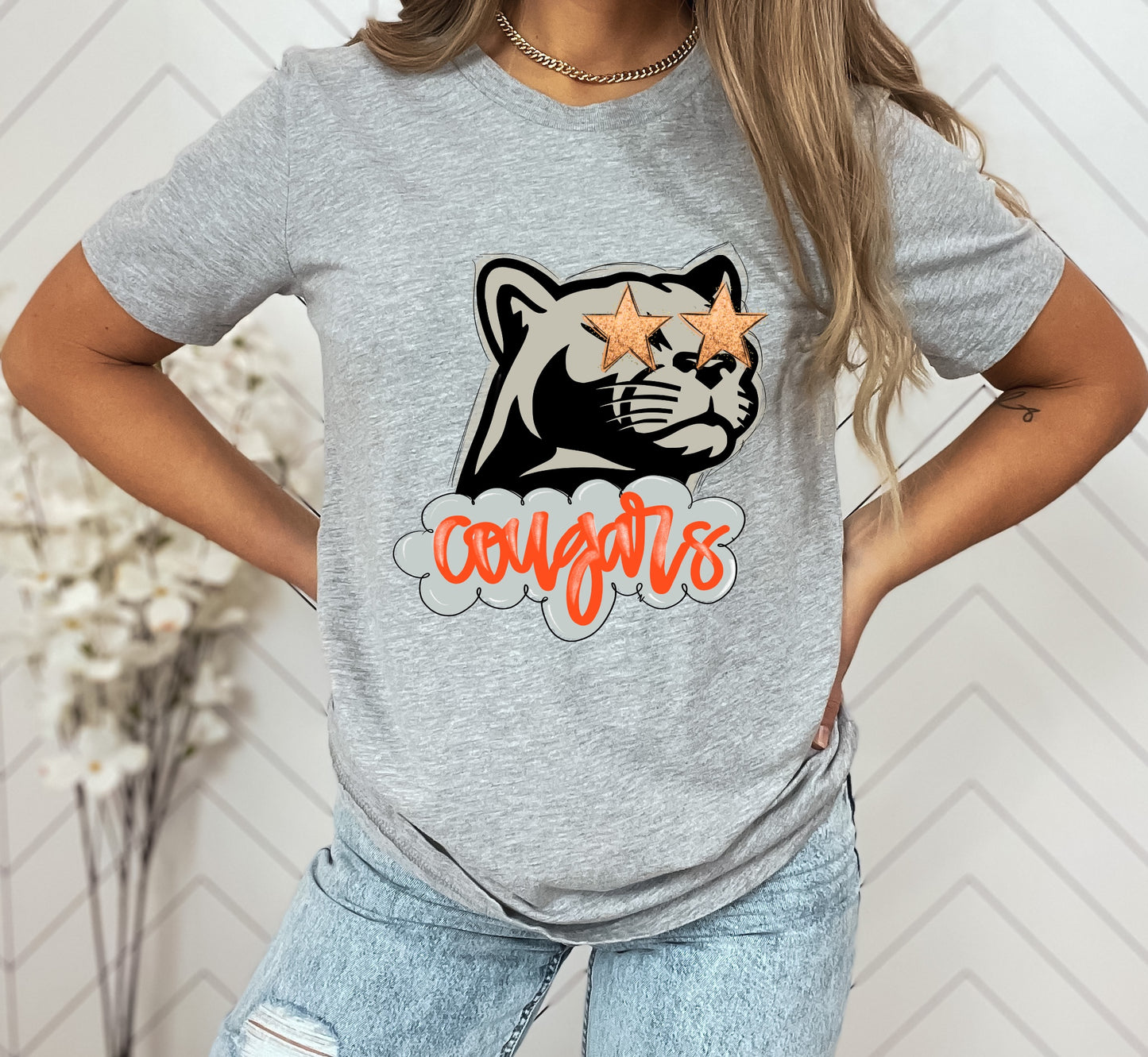 Cougars Preppy Graphic Tee