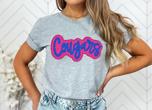 Cougars Faux Applique