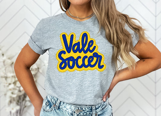 Vale Soccer Faux Applique