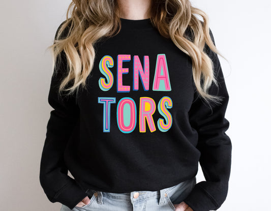 Senators Colorful Graphic Tee