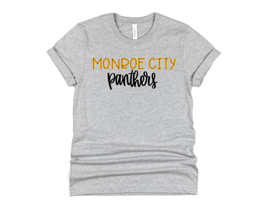 Monroe City Panthers Scribble Doodle Graphic Tee