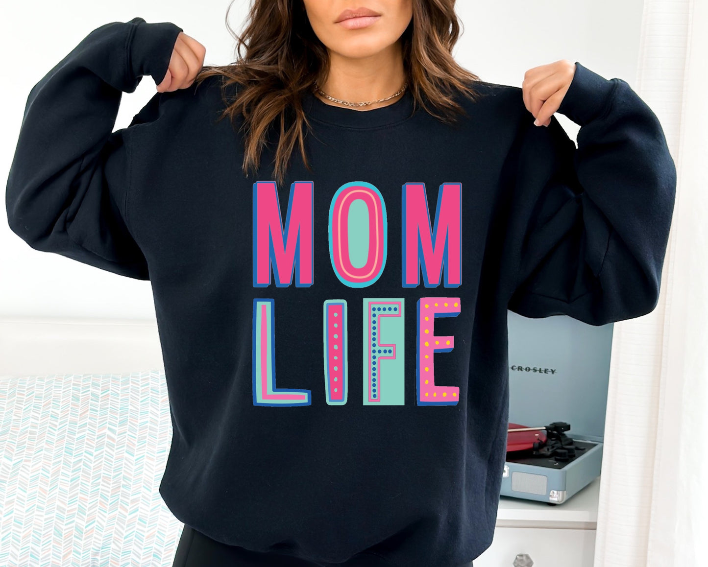 Mom Life Colorful Graphic Tee