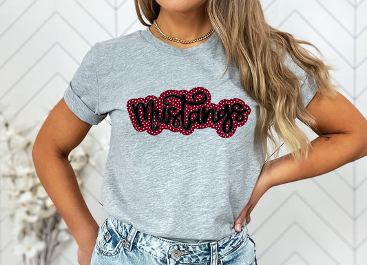 Mustangs Faux Applique