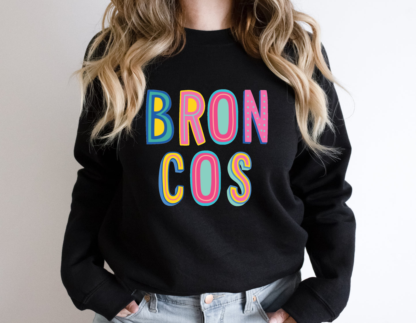 Broncos Colorful Graphic Tee