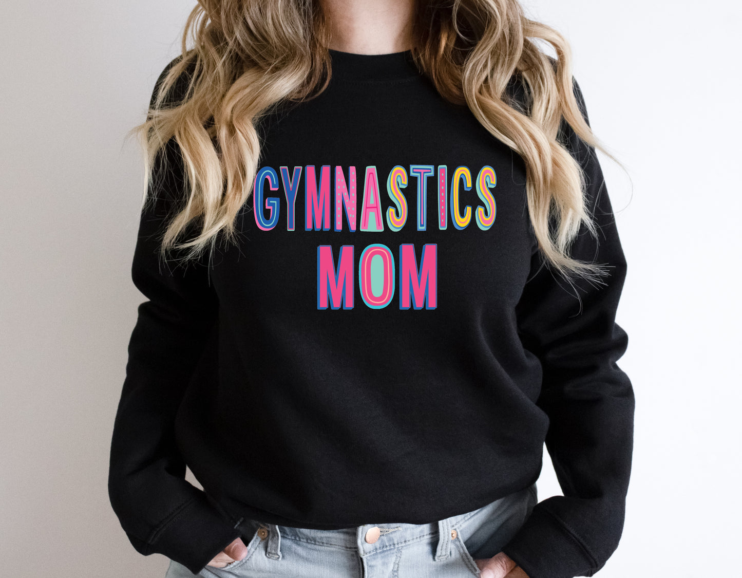 Gymnastics Mom Colorful Graphic Tee