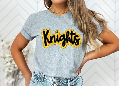 Knights Faux Applique