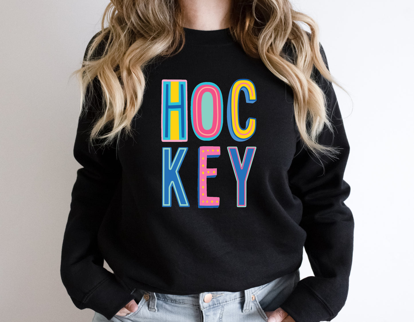 Hockey Colorful Graphic Tee