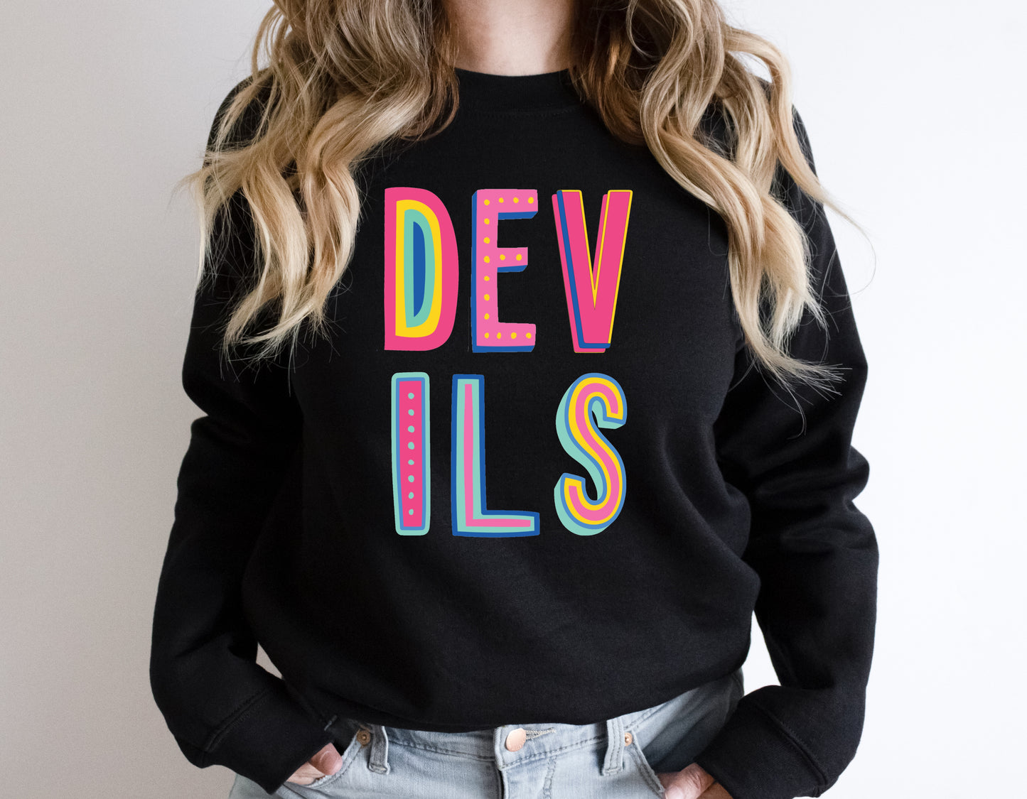 Devils Colorful Graphic Tee