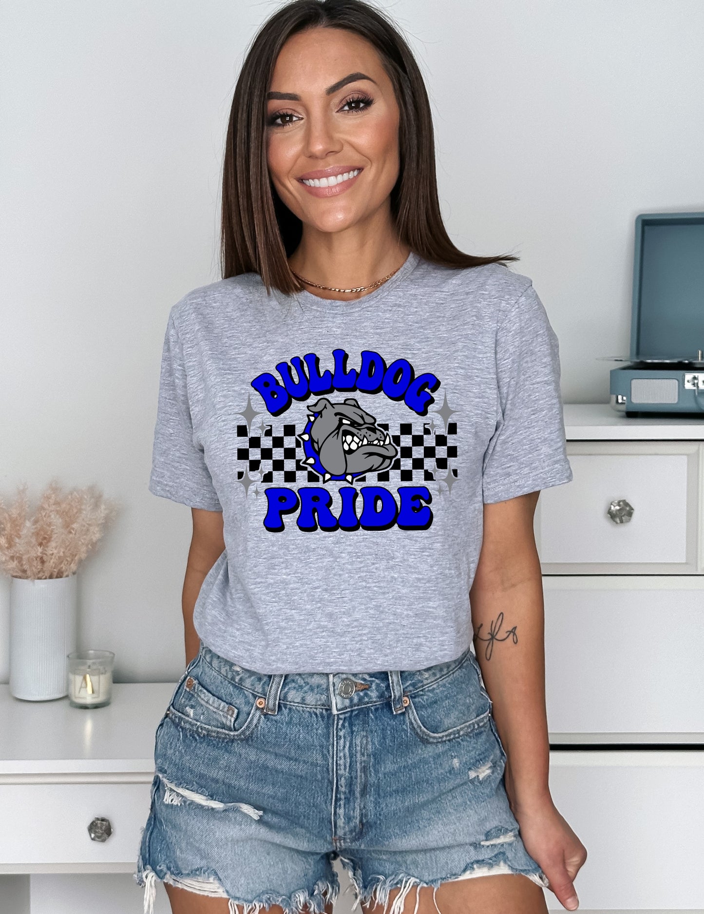 Bulldog Pride Blue Graphic Tee