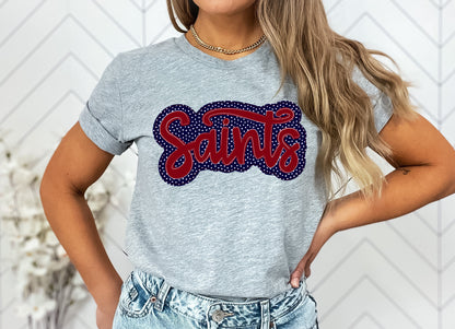 Saints Faux Applique