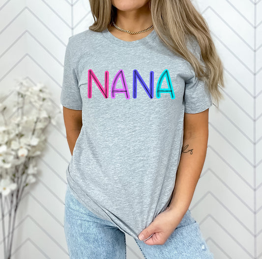 Nana Scribble Doodle Graphic Tee