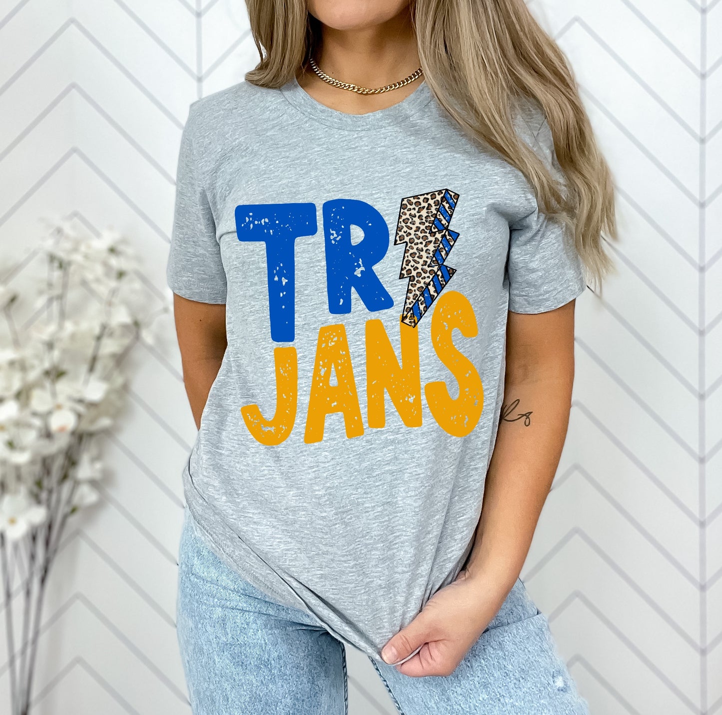 Trojans Lightning Bolt Graphic Tee