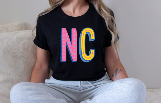 NC Colorful Graphic Tee