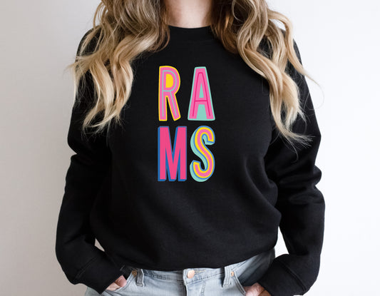 Rams Colorful Graphic Tee