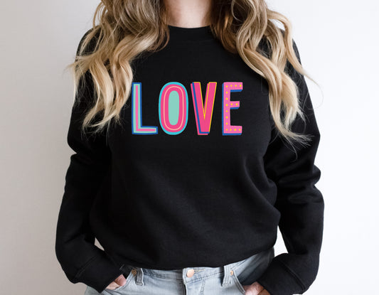 Love Colorful Graphic Tee