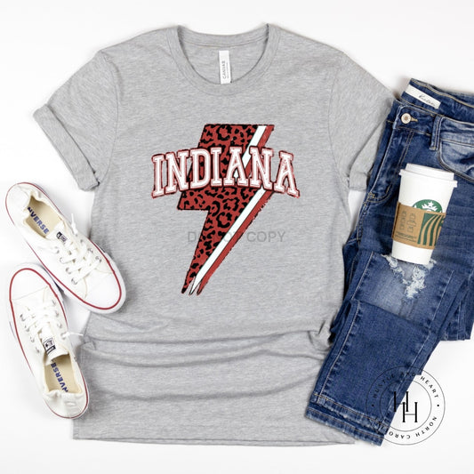 Indiana Leopard Lightning Bolt Graphic Tee