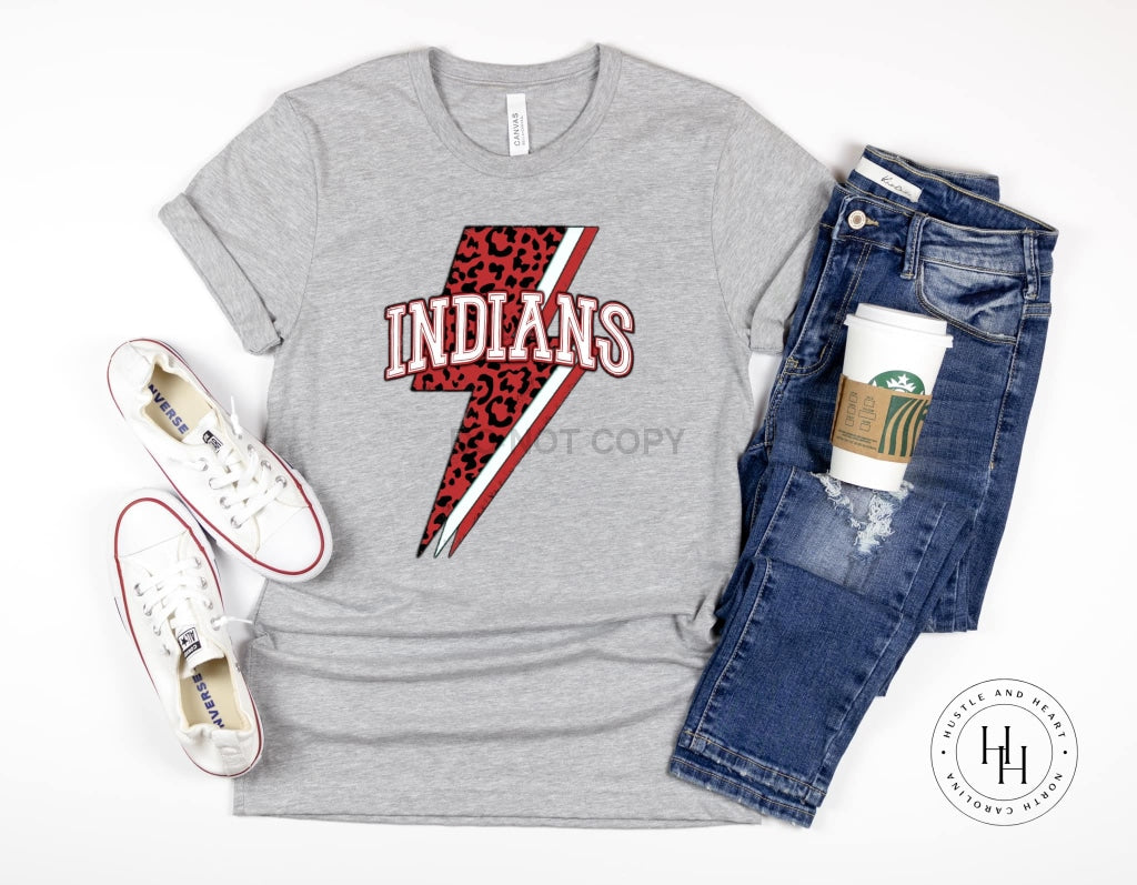 Indians Lightning Bolt Graphic Tee