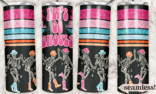 Let's Go Ghouls Completed 20oz Skinny Tumbler