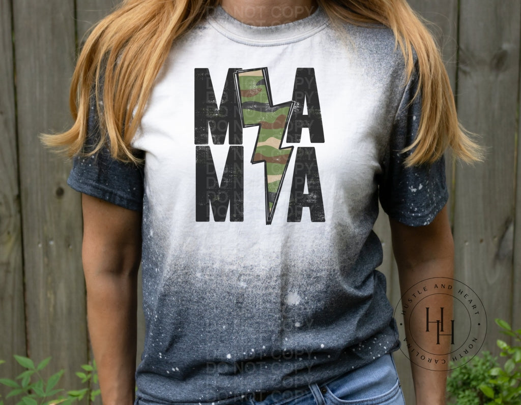 Mama/mini Lightning Bolt - Sublimation Transfer Mama/camo Sublimation