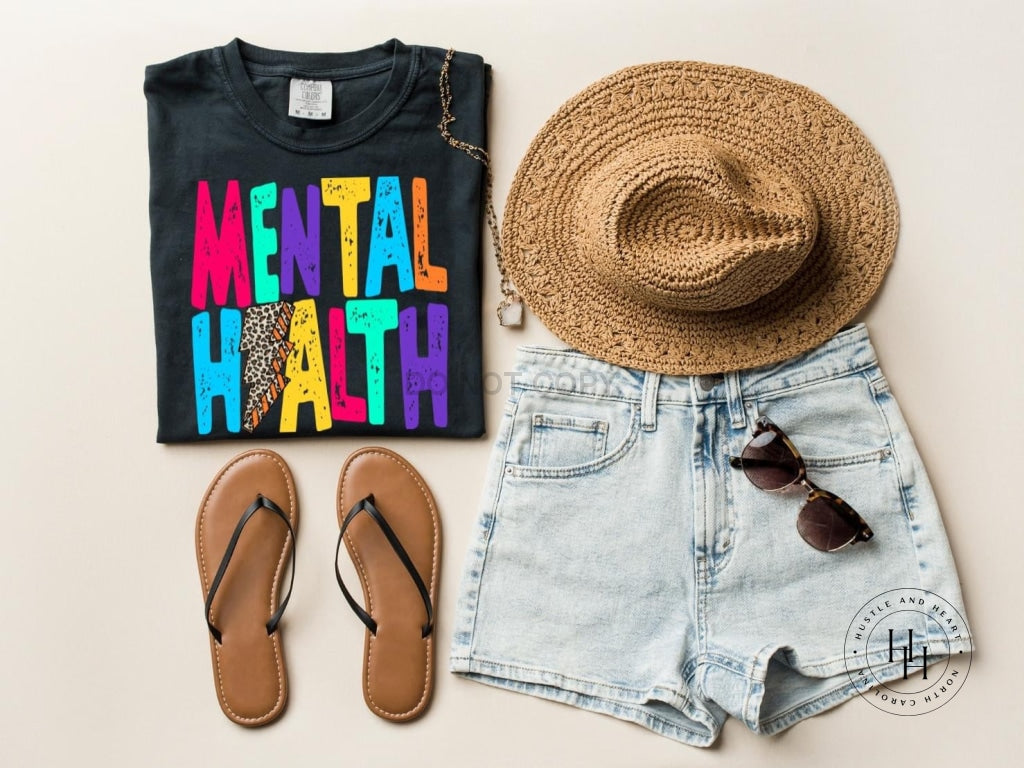 Mental Health Lightning Bolt Graphic Tee