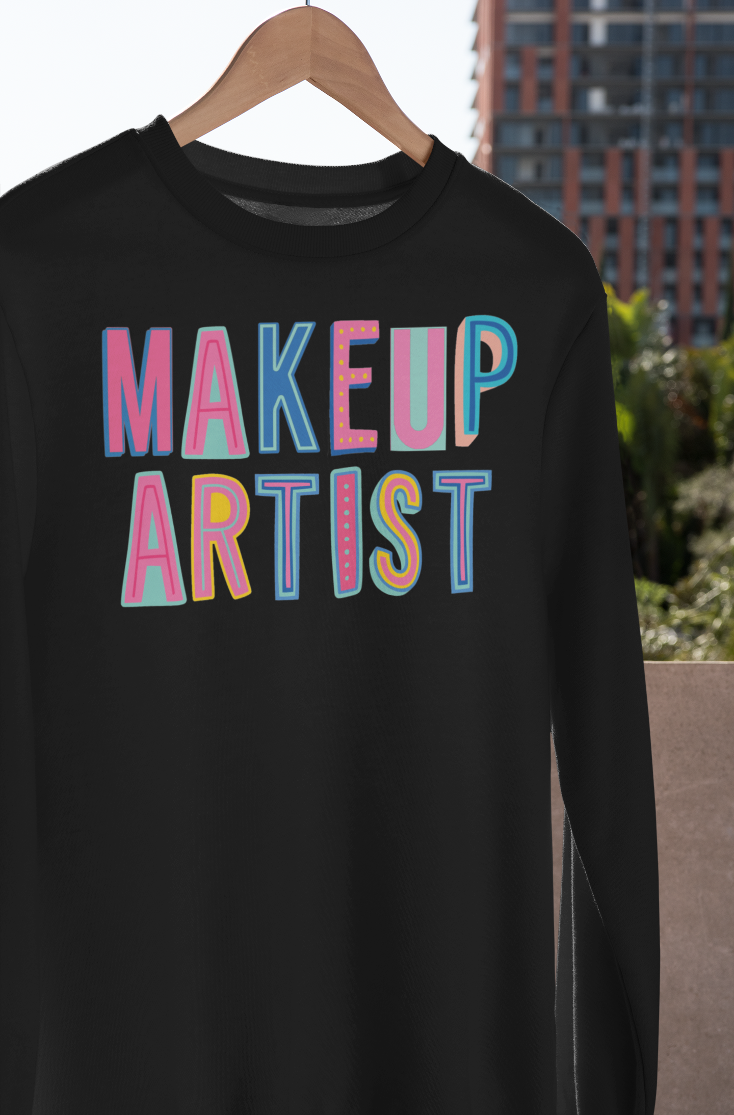 Makeup Artist Colorful Graphic Tee