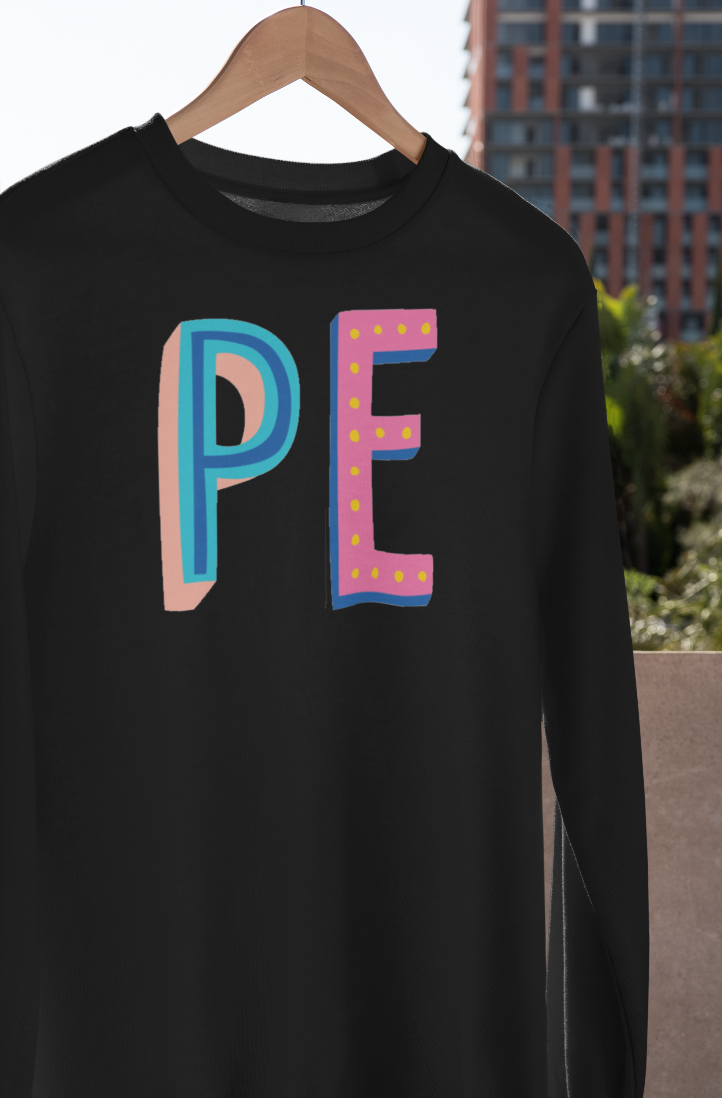 PE Physical Education Colorful Graphic Tee