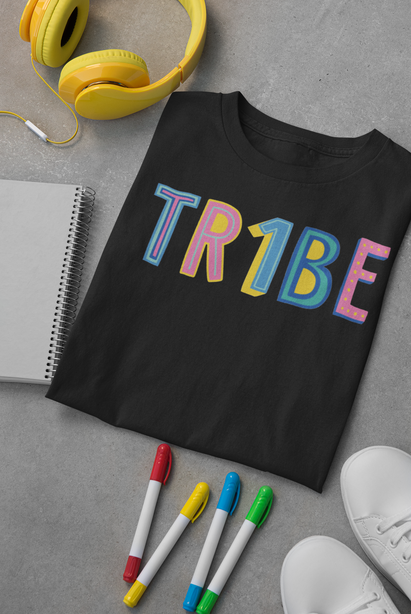 Tri1be Colorful Graphic Tee