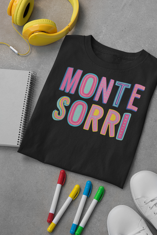 Montessori Colorful Graphic Tee