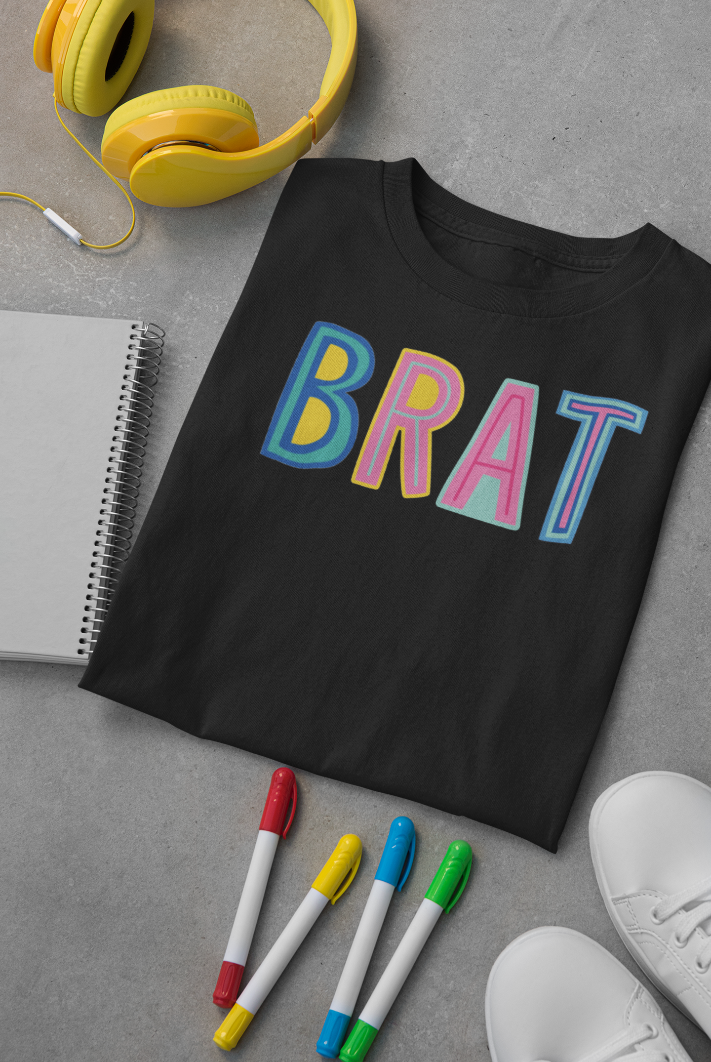 Brat Colorful Graphic Tee